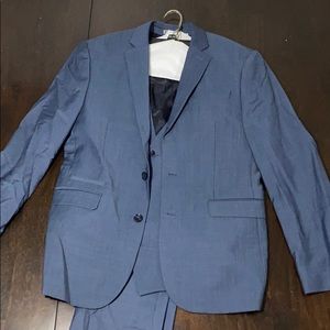 Express Slim Photographer 3-pc Suit BLUE